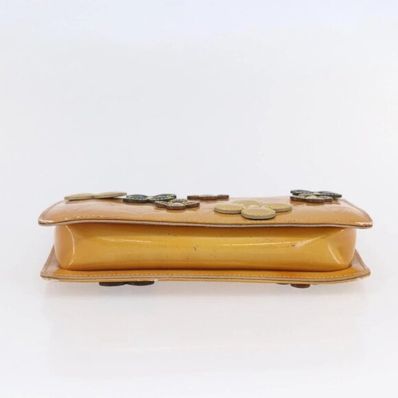 LOUIS VUITTON Monogram Vernis Lexington Pouch Flower Beige M92246 LV Auth BA7381 - Picture 6 of 16